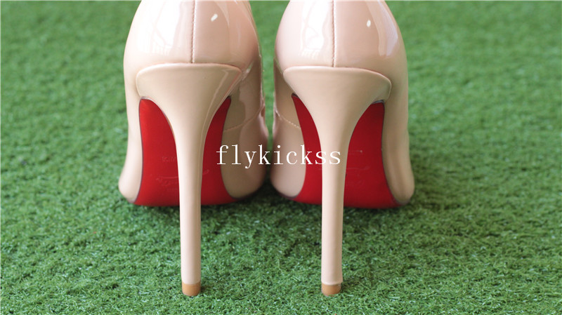 Christian Louboutin High Heels Nude Patent Women